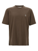Brunello Cucinelli Logo Cotton T Shirt