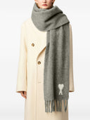 Ami Paris Ami de Coeur Wool Scarf