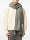 Ami Paris Ami de Coeur Wool Scarf