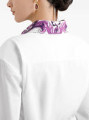 Dolce & Gabbana Cotton Shirt With Maiolica Print Details