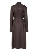 Fendi ff Jacquard Silk Maxi Kleid