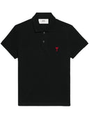 Ami Paris Ami De Coeur Cotton Polo Shirt