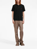 Ami Paris Ami De Coeur Cotton Polo Shirt