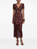 Self Portrait V Necked Midi Dress