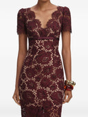 Self Portrait V Necked Midi Dress