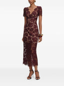 Self Portrait V Necked Midi Dress