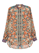 Chemise de soie imprimée Pierre Louis Mascia