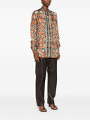 Chemise de soie imprimée Pierre Louis Mascia