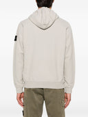 Stone Island Logo Cotton Zipped Hoodie