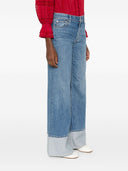 Alice + Olivia Wilson Wide Leg Denim Jeans