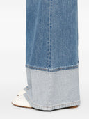 Alice + Olivia Wilson Wide Leg Denim Jeans