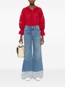 Alice + Olivia Josephine Baumwollbluse