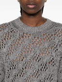Max Mara Open Knit Crewneck skoczek