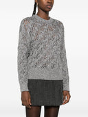 Max Mara Open Knit Crewneck skoczek