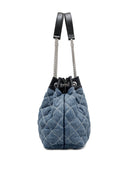 Marc Jacobs The Chain Sack Large Cotton Shoulder Bag