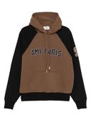 Ami Paris Cotton ColorBlock Hoodie
