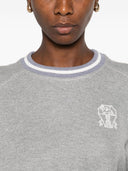 Brunello Cucinelli Logo Cotton Sweatshirt