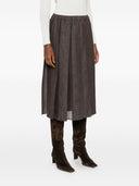 Brunello Cucinelli Denim Midi -skjørt