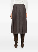 Brunello Cucinelli Denim Midi -skjørt