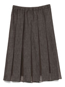 Brunello Cucinelli Denim Midi -skjørt