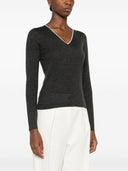 Brunello Cucinelli Cashmere And Silk V Necked Sweater
