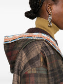 Bye Patchwork Design Caban Jacket