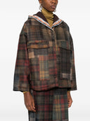 Bye Patchwork Design Caban Jacket