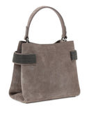 Brunello Cucinelli Suede Leather Handbag