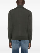 Emporio Armani Wool Zipped Cardigan