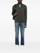 Emporio Armani Wool Zipped Cardigan