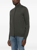 Emporio Armani Wool Zipped Cardigan