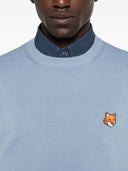 Maison Kitsune' Fox Head Wool Crewneck Jumper