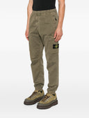 Pantalon de cargaison en coton de logo de l'île Stone Island