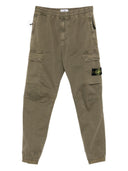 Pantalon de cargaison en coton de logo de l'île Stone Island