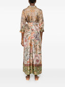 Pierre Louis Mascia Printed Silk Long Dress