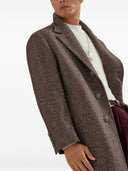 Brunello Cucinelli Cashmere And Silk Single Breasted Coat