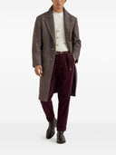 Brunello Cucinelli Cashmere And Silk Single Breasted Coat
