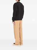 Mm6 Maison Margiela Logo Cotton Crewneck Sweatshirt