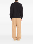 Mm6 Maison Margiela Logo Cotton Crewneck Sweatshirt