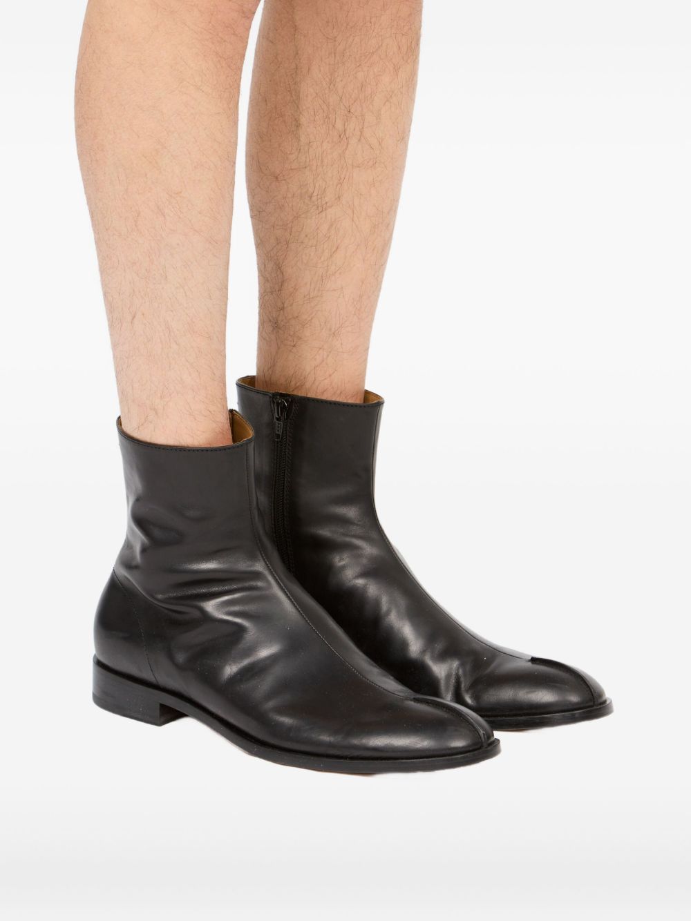 Mm6 Maison Margiela Leather Ankle Boots