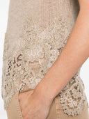 Ermanno Scervino Lace Cashmere Top