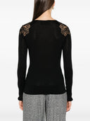 Ermanno Scervino Lace Wool Sweater