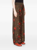 Uma Wang Printed Wide Leg Trousers