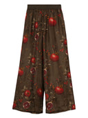 Uma Wang Printed Wide Leg Trousers