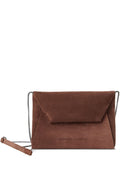 Mini mini in pelle in pelle scamosciata Brunello Cucinelli