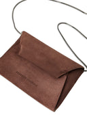Mini mini in pelle in pelle scamosciata Brunello Cucinelli