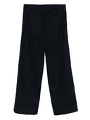 Wit zand katoen wijd uitlopende broek