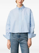 Ami Paris Cotton Cropped Shirt