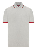 Gucci Web Detail Cotton Polo Shirt