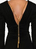 Elisabetta Franchi V Necked Long Dress